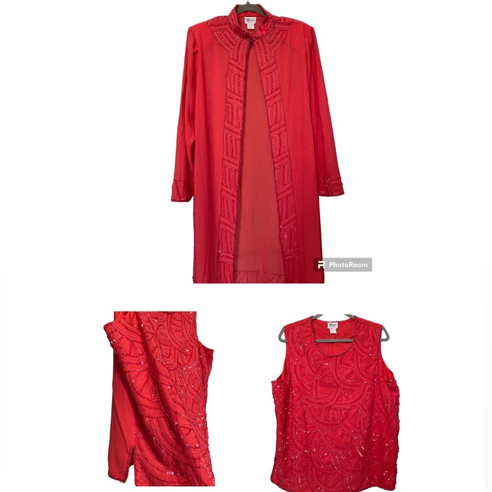 Vintage Gunit Long Beaded Duster with Tank